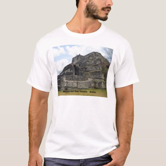 T-shirt Temple Mayan Sun God, Belize (Devant)