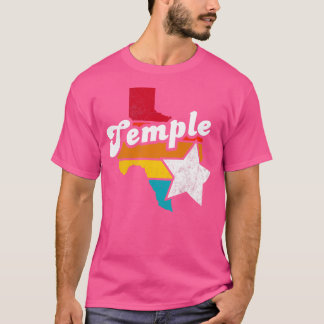 T-shirt Temple Texas Vintage Souvenir dénudé 2