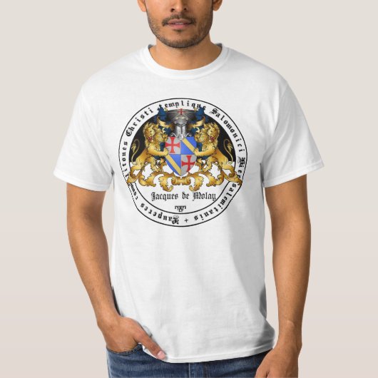 T-shirt Templer grand maître Jacques de Molay Shirt (Devant)