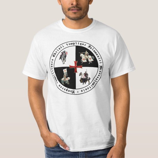 T-shirt Templier à croix rouge (Devant)