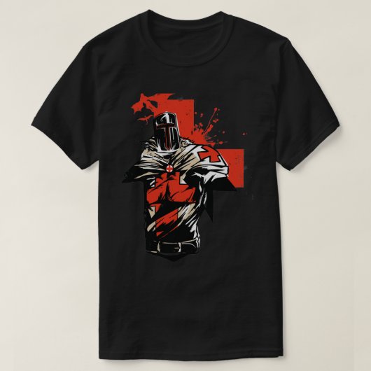 T-shirt Templier de Chevalier Saint (Design devant)