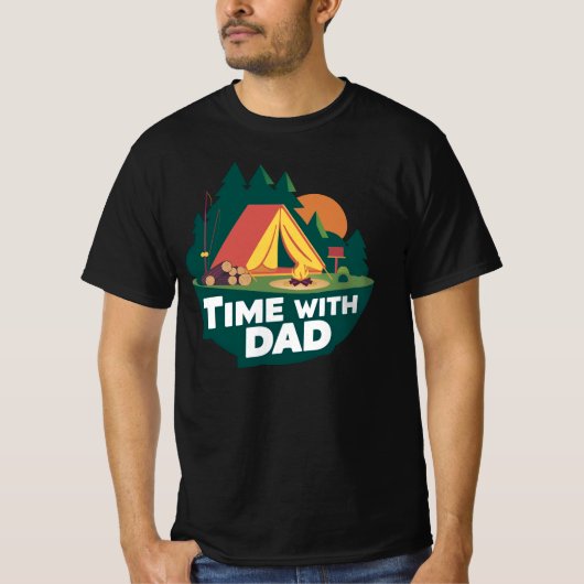 T-shirt Temps avec papa - Fête des pères (Devant)