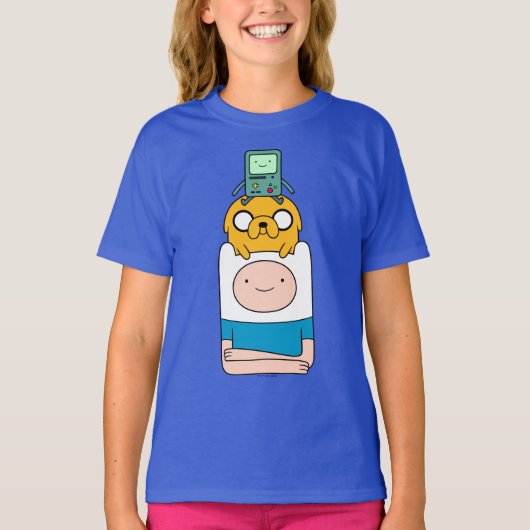 T-shirt Temps d'aventure | BMO, Jake & Finn (Devant)