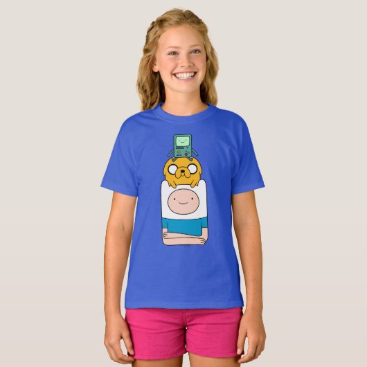 T-shirt Temps d'aventure | BMO, Jake & Finn (Devant entier)
