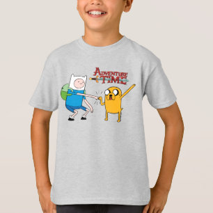 T-shirt Temps d'aventure   Finn & Jake Fist Bump
