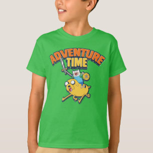 T-shirt Temps d'aventure   Finn Riding Jake