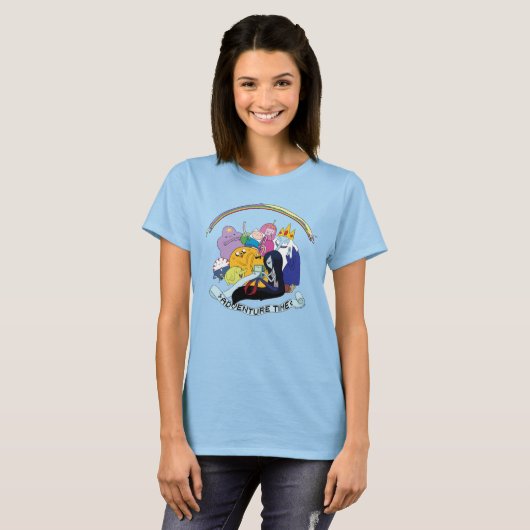 T-shirt Temps d'aventure | Graphique de groupe BMO (Devant entier)