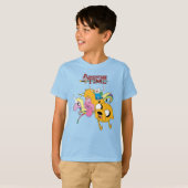 T-shirt Temps d'aventure | Lady, Bubblegum, Finn & Jake (Devant entier)