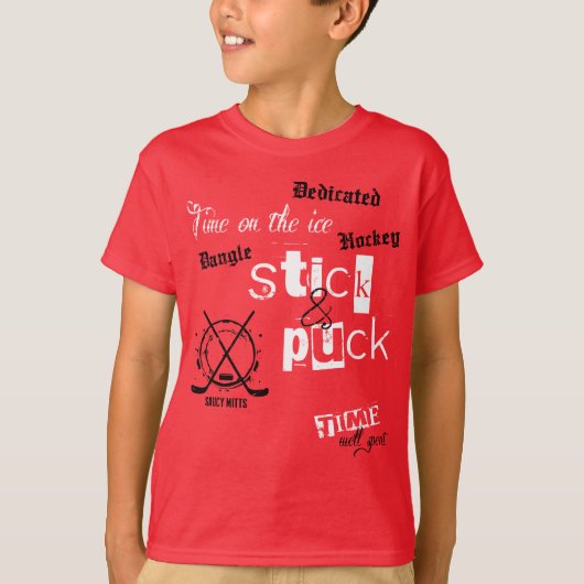 T-shirt Temps de bâton et de galet (Devant)