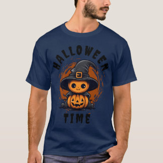 T-shirt Temps de la famille Halloween