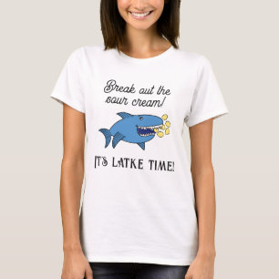 T-shirt Temps de Latke de Hanukkah/T-shirt basique pour fe