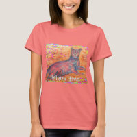 temps de l'île de chat pavé ensoleillé