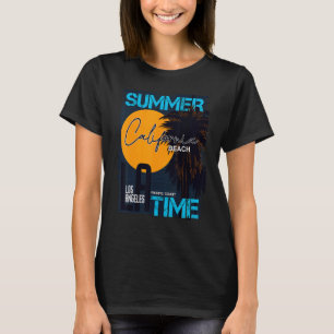 T-shirt Temps de plage d'été en Californie Vacances à Los