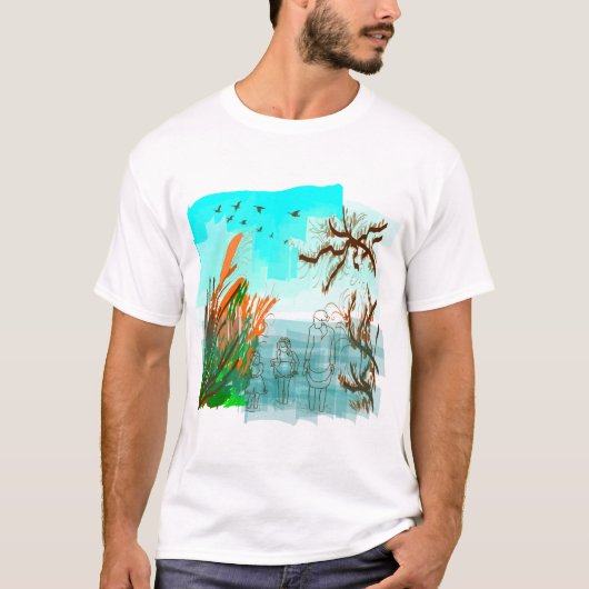 T-shirt Temps De Plaisir Avec Grand-Mère Vue Extérieure Co (Devant)