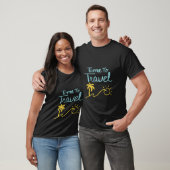 T-shirt Temps De Voyage Plage (Unisexe)