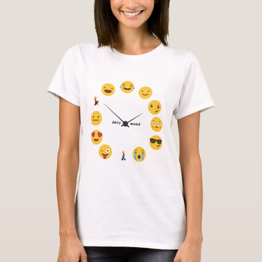 T-shirt Temps d'Emoji (Devant)