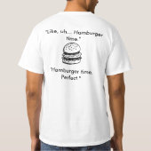 T-shirt Temps d'hamburger (Dos)