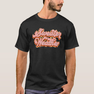 T-shirt Temps du pull léopard Rétro automne Action de grâc