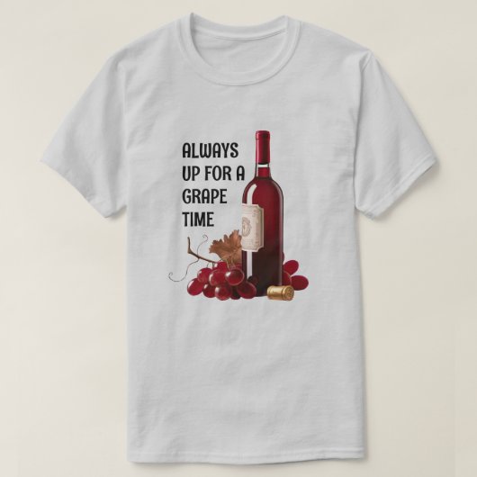 T-shirt Temps du vin rouge (Design devant)