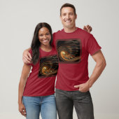 T-shirt Temps et chemise de frontière de Deco de tissu (Unisexe)