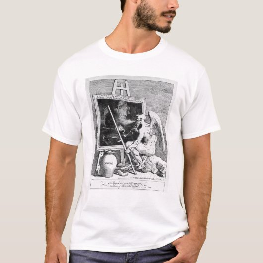 T-shirt Temps fumant une image, 1761 (Devant)