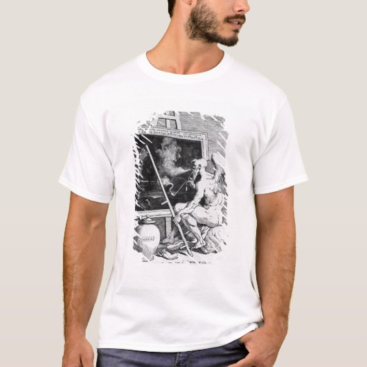 T-shirt Temps fumant une image, 1761 (Devant)
