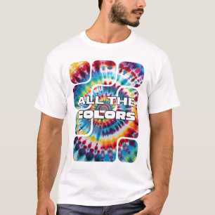 T-shirt Temps Funky Rétro Tie-Dye