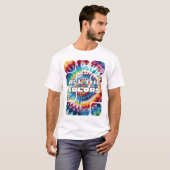 T-shirt Temps Funky Rétro Tie-Dye (Devant entier)