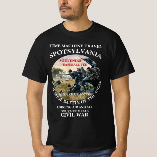 T-SHIRT TEMPS MACHINE VOYAGE BATAILLE DE SPOTSYLVANIA (Devant)