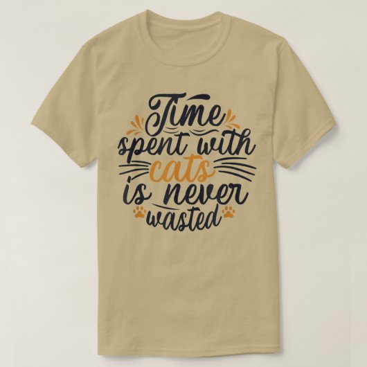 T-shirt Temps passé avec Cats Cat Daddy Chat Maman Amoureu (Design devant)