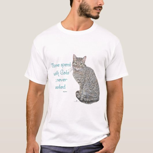 T-shirt Temps passé avec les chats (Devant)