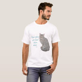 T-shirt Temps passé avec les chats (Devant entier)
