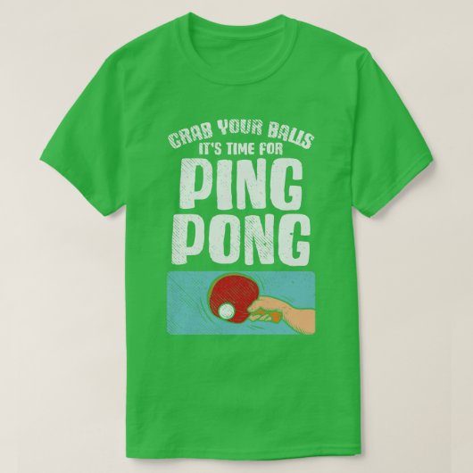T-shirt Temps Pour Ping Pong (Design devant)