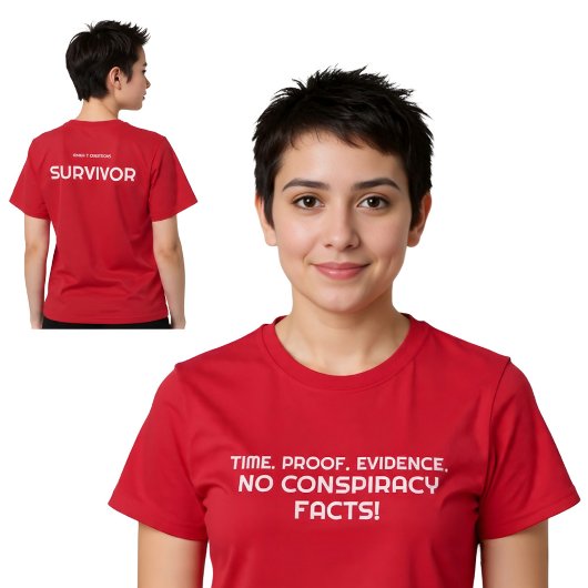 T-shirt Temps. Preuve. Preuves. 