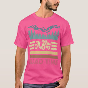 T-shirt Temps rétro vintage quadruple