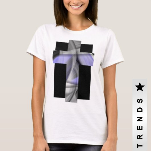 T-shirt tendance Abstrait Lavender Violet