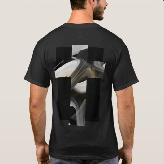 T-Shirt tendance avec impression au dos Abstrait N