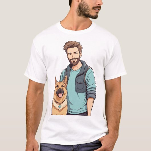 T-shirt tendance berger allemand Lover (Devant)