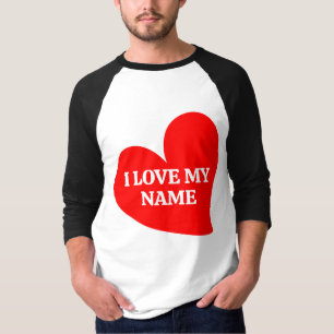 T-SHIRT TENDANCE COEUR ROUGE J'AIME MON VALENTIN R