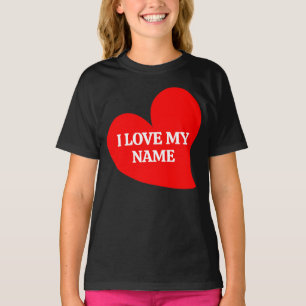 T-SHIRT TENDANCE COEUR ROUGE J'AIME MON VALENTIN R