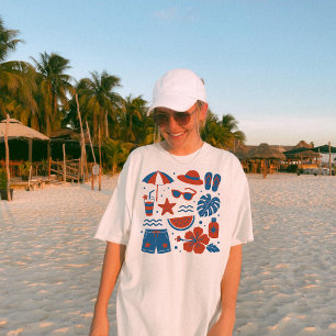 T-shirt Tendance de plage d'été
