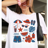 T-shirt Tendance de plage d'été