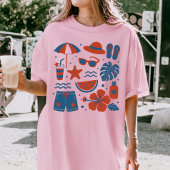 T-shirt Tendance de plage d'été