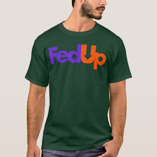 T-shirt Tendance Fed UpNoir rétro (Devant)