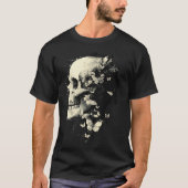 T-shirt Tendance Grungecore Fleurs de crâne gothique Emo Y (Devant)
