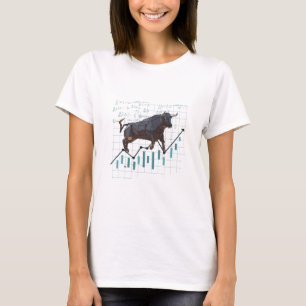 T-shirt Tendance haussière du marché boursier