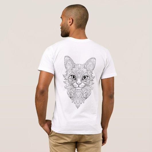 T-shirt tendance mandala (Dos entier)