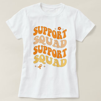 T-shirt Tendance Orange Ribbon Support Squad Leukemia