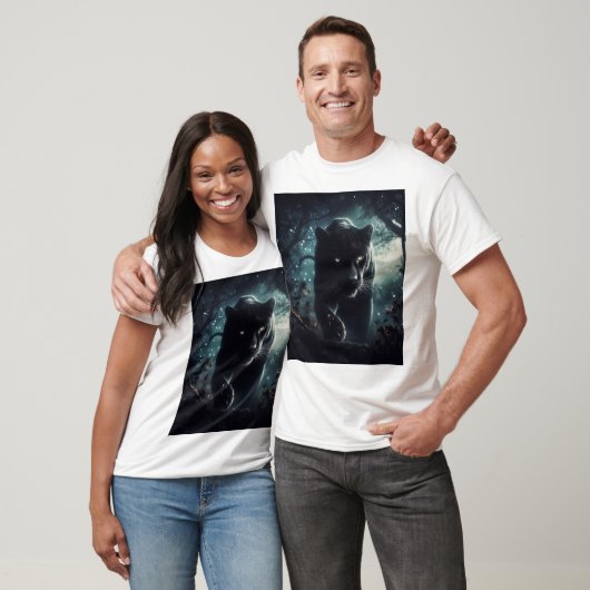 T-shirt Tendance panthère noire (Unisexe)