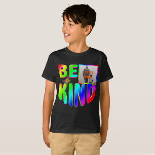 T-SHIRT TENDANCE PERSONNALISÉ SOIS GENTIL ARC-EN-CIEL PAPI